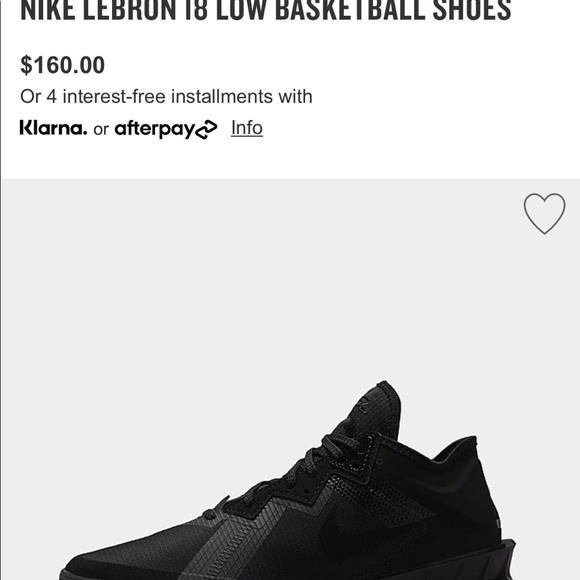 Nike Other - Lebron XVIII blk/blk 9.5